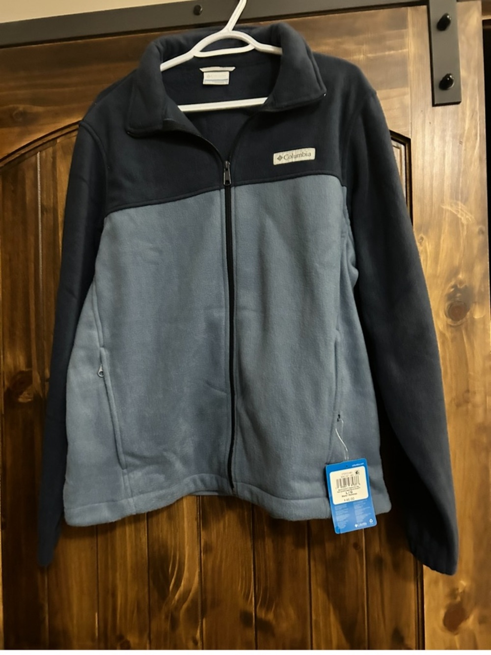 Columbia Navy & Slate Blue Full-Zip Fleece Jacket